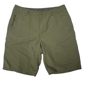 NordicTrack Men's Hiking Cargo Shorts Green Outdoor Camping Lightweight Size 36‎